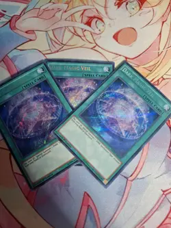 Yugioh - 3x Dark Magic Veil MVP ENS19 | Secret Rare | Movie Promotional Cards - Image 1