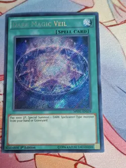 Yugioh - 3x Dark Magic Veil MVP ENS19 | Secret Rare | Movie Promotional Cards - Image 4