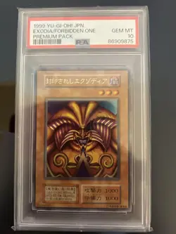 Exodia the Forbidden One PSA 10 Starter 1999 Yugioh Japan Rare Card - Image 1
