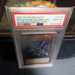 Red Eyes Black Dragon PSA 10 25th Quarter Century QCCP JP108 Yugioh - Image 4