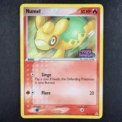 Pokemon TCG Numel 72/110 EX Holon Phantoms Common Reverse Holo Stamped Card - Image 1