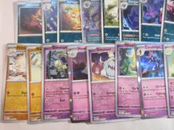 Complete Reverse Holo/Holo/EX Paldean Fates Set of Pokemon Cards NO SHINIES - Image 4