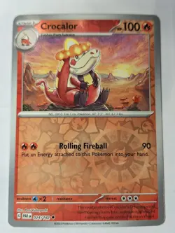 Crocalor 024/182 Sv04: Paradox Rift Pokemon Reverse Holo Foil Nice! - Image 1