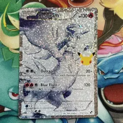 Reshiram 113/114 Celebrations Textured Full Art Ultra Rare Holo Pokemon Card New - Image 1