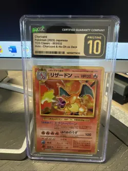 Pokemon TCG Classic Collection Charizard Holo Card 003/032 CGC Pristine 10 - Image 1