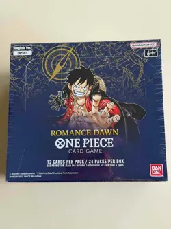 Sealed One Piece Romance Dawn Blue Bottom OP-01 English Card Game Booster Box - Image 1