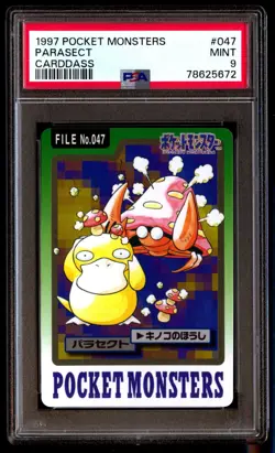 PSA 9 Mint Parasect No. 047 Carddass 1997 Japanese Graded Card - Image 1