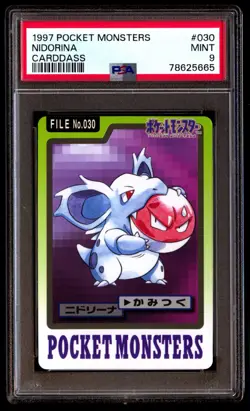 PSA 9 Mint Nidorina No. 030 Carddass 1997 Japanese Graded Card - Image 1