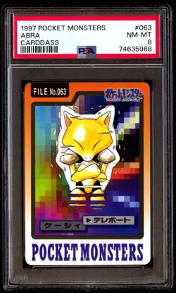 PSA 8 NM Mint Abra No. 063 Carddass 1997 Japanese Graded Card - Image 1