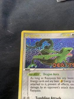 Rayquaza 22/107 EX Deoxys Pokemon Card Reverse Holo Foil Rare HP - Image 2