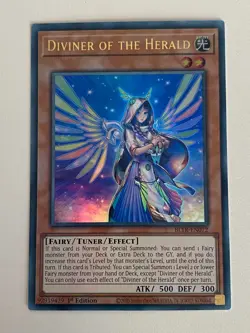 Yugioh - Diviner of the Hearld - 1st Edition Ultra Rare NM - Free Holo Card - Image 1