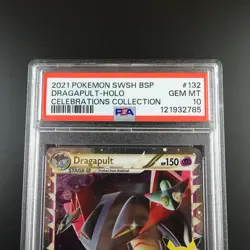 PSA 10 Dragapult SWSH 132 Pokemon Celebrations Promo Holo Graded Card - Image 2