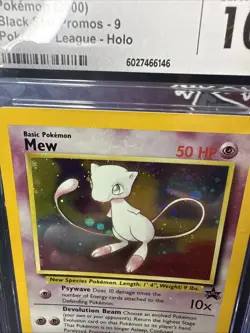 CGC 10 GEM MINT Mew # 9 HOLO WOTC Black Star Promo Pokemon Card - Image 3