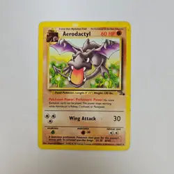 Pokemon TCG Aerodactyl 16/62 Fossil Rare Non-Holo Card -HP - Image 1