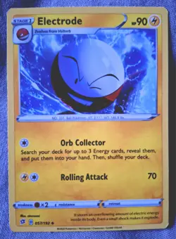 Pokemon Cards: Electrode 57/192 Uncommon Regular S&S: Rebel Clash - Pokemon TCG - Image 1