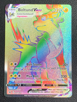 Boltund VMAX 267/264 Fusion Strike Secret Rare Rainbow Pokemon TCG Card NM - Image 1