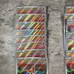 (15) Victini SVP208 Jumbo Pokemon Card Black Star Promo - Image 5