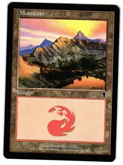 Magic_the_gathering Odyssey Mountain (346) #346 2001,MTG,LP Land - Image 1