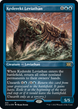 Kederekt Leviathan - Foil Etched Light Play, English Magic the Gathering MTG Dou - Image 1