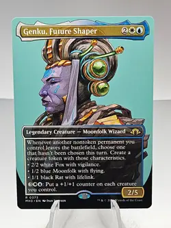 x1 Genku, Future Shaper - Borderless R MTG Modern Horizons 3 M/NM, English - Image 1