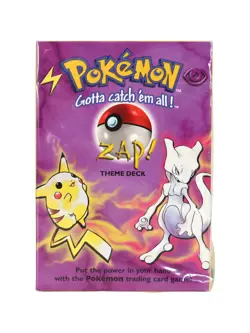 WOTC Pokemon Base Set 1 Zap Single Theme Deck Pikachu on Top Possibly Shadowless 742818060585 - Image 1