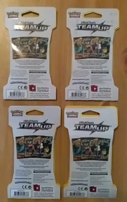 Pokemon TCG Sun & Moon Team Up Lot Of 4 Sleeved Booster Packs Art Set SEALED 820650804878 - Image 2