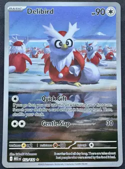 Delibird 152/132 Illustration Rare Pokemon TCG ME01: Mega Evolution Full Art - Image 1