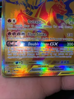 Pokemon Reshiram & Charizard GX Tag Team SM247 Holo Black Star Promo - Image 4