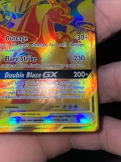 Pokemon Reshiram & Charizard GX Tag Team SM247 Holo Black Star Promo - Image 5