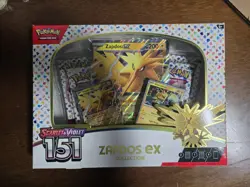 Pokemon TCG Scarlet & Violet 151 Zapdos Ex Collection New/Sealed - Image 1