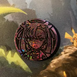 Marnie large plastic Pokemon TCG coin (w/ print line) Rival Battle Deck - Image 1