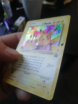 Pokemon Pikachu Holo Black Star Promo Card Birthday Celebrations Mint Pack Fresh - Image 2