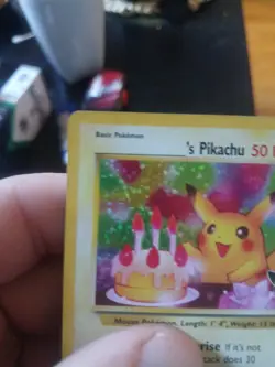 Pokemon Pikachu Holo Black Star Promo Card Birthday Celebrations Mint Pack Fresh - Image 4