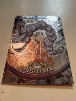 ONIX #95 Topps Chrome HOLO RARE Series 2 Pokemon Card Vintage 1998 - Image 2