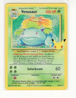 ENGLISH Venusaur Celebrations Classic Collection Pokemon Card (LB3) - Image 1