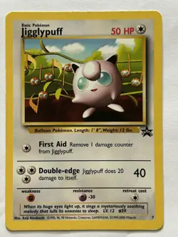 Pokemon TCG Jigglypuff Card 7 WOTC Promo Black Star - Image 1