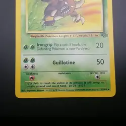 Pinsir 25/64 - Rare - Jungle SET - VINTAGE WOTC Pokemon CARD - UNLIMITED - LP - Image 3