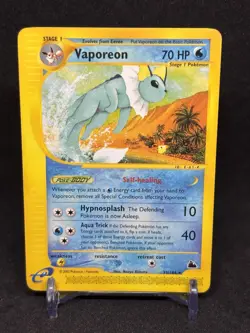 Vaporeon Skyridge Rare Non Holo 33/144 Pokemon Card 2003 LP - Image 1