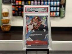 2025 One Piece Card Game: Royal Blood OP10 SR English Sanji Alt Art PSA 10 - Image 1