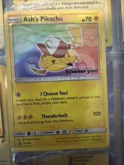 Pokemon Ash’s Pikachu TCG SM108 Promo Card "I Choose You" Sealed - Image 2