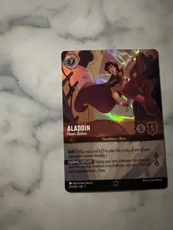 Aladdin Heroic Outlaw Enchanted Holo Card 211/204 the First Chapter - Image 2