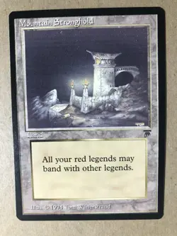 Mountain Stronghold NM Legends MTG Magic the Gathering - Image 1