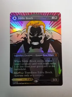 Eddie Brock (0233) (Borderless) Marvel's Spider-Man Foil Magic the Gathering - Image 1