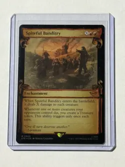 Spiteful Banditry Showcase Scrolls Foil LTR 600 (MTG LOTR 2023) - Image 1