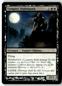 MTG Foil Vampire Nighthawk - WPN & Gateway Promos Moderately Played English - Image 1