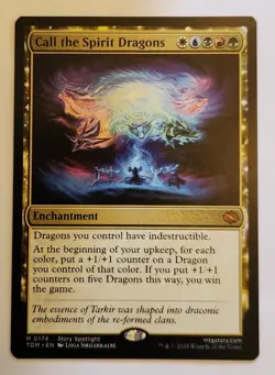 Call The Spirit Dragons Tarkir: Dragonstorm #174 Mythic Regular NM+ - Image 1