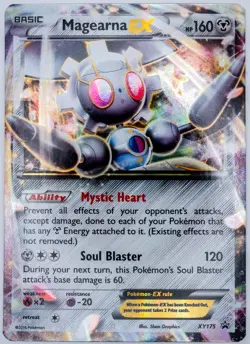 Magearna EX XY175 (NM) - XY Black Star Promo - Ultra Rare Full Art Pokemon TCG - Image 1