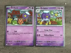 Drifloon MEP 005 Drifblim MEP 006 Black Star Promo Pokemon TCG Mega Evolution NM - Image 1