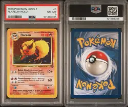 PSA 8 - 1999 POKEMON FLAREON HOLO #3 - Pokemon Jungle - Image 3