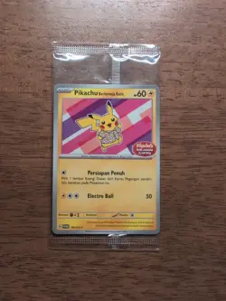NEW! - Pokemon Pikachu Berkemeja Batik 190/SV-P Indonesia Journey Sealed Promo - Image 1